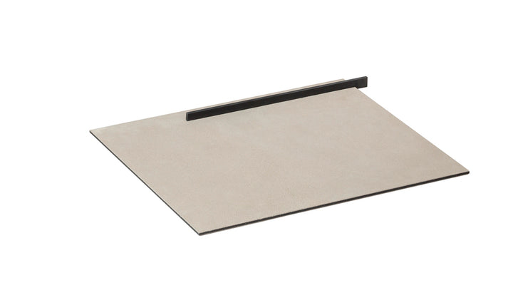 Giobagnara x Stéphane Parmentier Malaparte Suede Leather & Metal Desk Blotter | Luxurious Desk Accessory | Elegant Design | Part of Malaparte Collection | Available at 2Jour Concierge, #1 luxury high-end gift & lifestyle shop