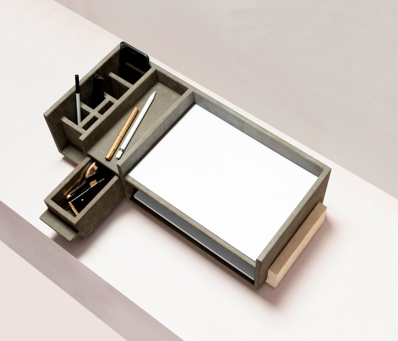 Giobagnara x Stéphane Parmentier Personal Assistant Desk Organizer | Miniature Architectural Structure | Essential Design | Keep Desk Clean & Organized | Adds Unique Style | Elegant & Functional Office Accessory | Suitable for Refined Living & Business Ambiences | Available at 2Jour Concierge, #1 luxury high-end gift & lifestyle shop