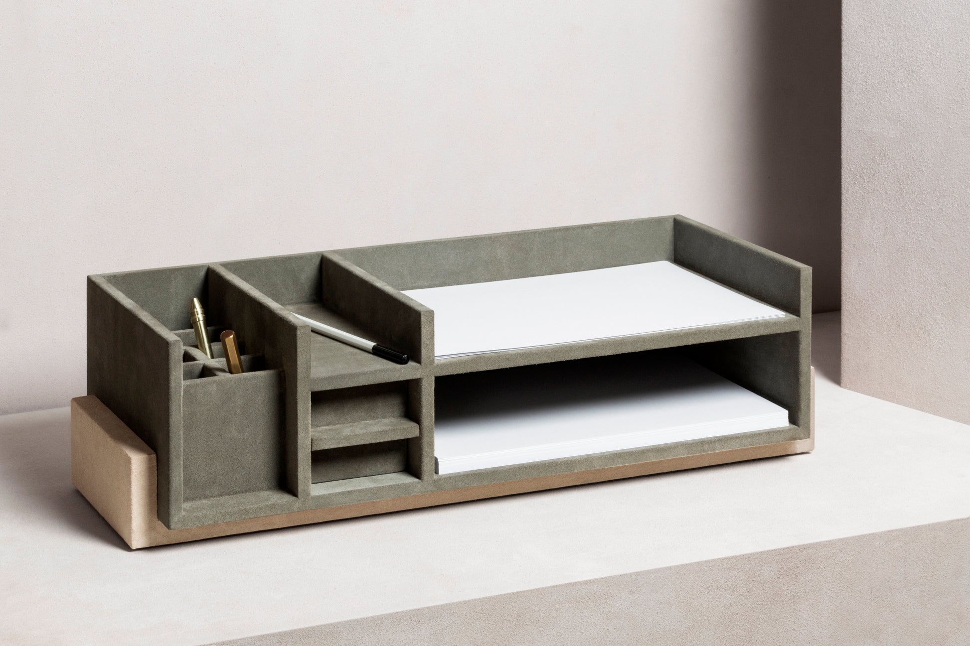 Giobagnara x Stéphane Parmentier Personal Assistant Desk Organizer | Miniature Architectural Structure | Essential Design | Keep Desk Clean & Organized | Adds Unique Style | Elegant & Functional Office Accessory | Suitable for Refined Living & Business Ambiences | Available at 2Jour Concierge, #1 luxury high-end gift & lifestyle shop