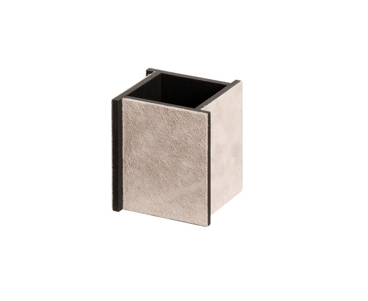 x Stéphane Parmentier Malaparte Suede & Metal Pen Holder