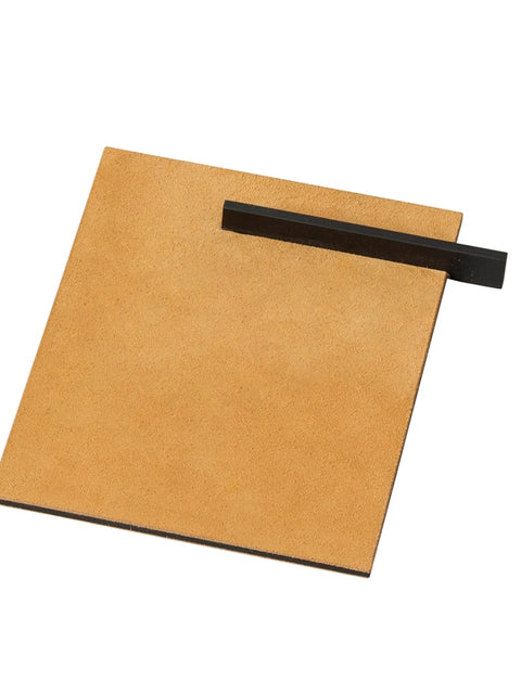 Giobagnara x Stéphane Parmentier Malaparte Suede Leather & Metal Mouse Pad | Luxurious Desk Accessory | Elegant Design | Part of Malaparte Collection | Available at 2Jour Concierge, #1 luxury high-end gift & lifestyle shop