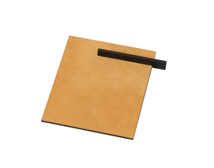 Giobagnara x Stéphane Parmentier Malaparte Suede Leather & Metal Mouse Pad | Luxurious Desk Accessory | Elegant Design | Part of Malaparte Collection | Available at 2Jour Concierge, #1 luxury high-end gift & lifestyle shop