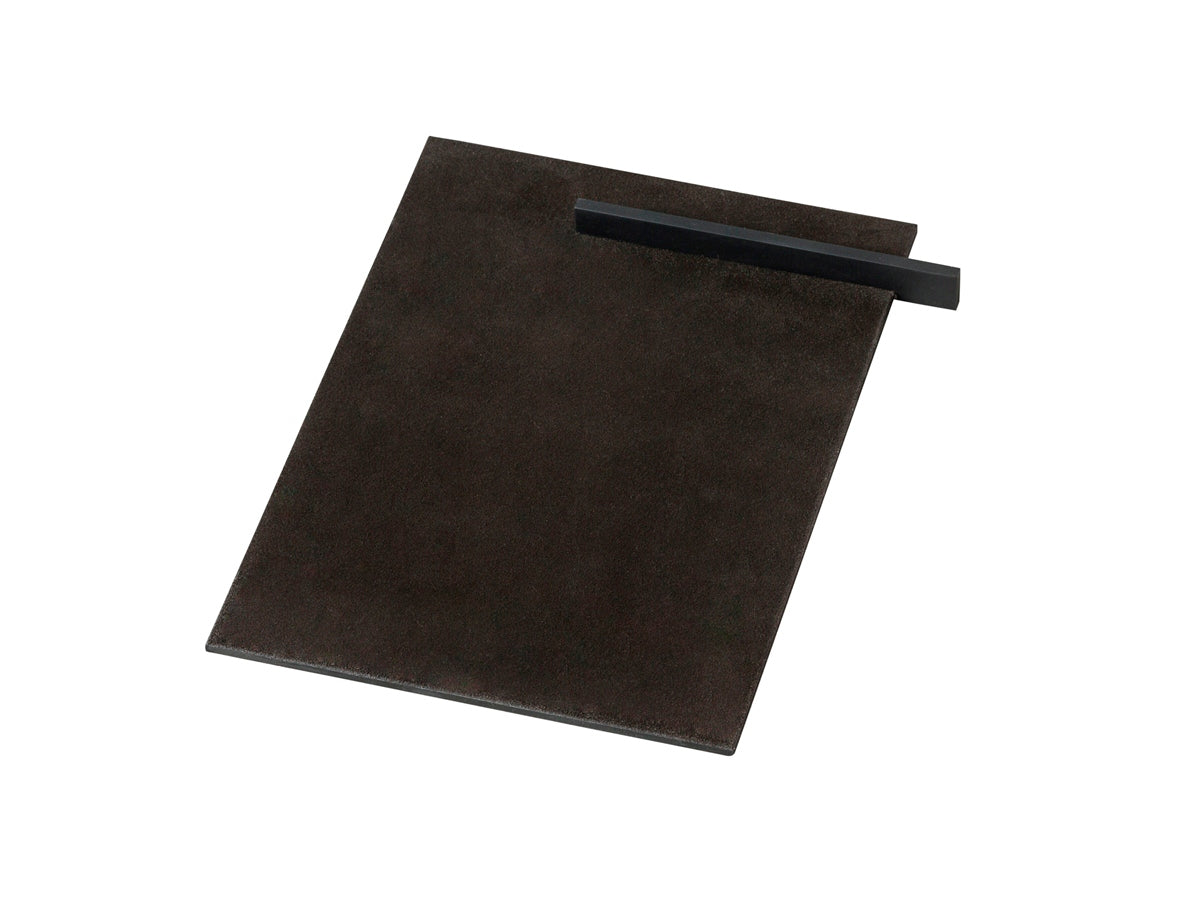Giobagnara x Stéphane Parmentier Malaparte Suede Leather & Metal Mouse Pad | Luxurious Desk Accessory | Elegant Design | Part of Malaparte Collection | Available at 2Jour Concierge, #1 luxury high-end gift & lifestyle shop