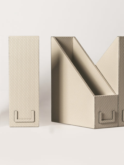 Giobagnara Leather-Covered Wood File Holder | Stylish Desk Organization | High-Quality Leather and Wood Construction | Keep Your Files Neat and Accessible | Available at 2Jour Concierge, #1 luxury high-end gift & lifestyle shop