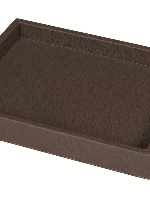 Soft Valet Tray by Giobagnara | Leather-covered wood structure with padded surface | Available in shapes: square, rectangular, long rectangular | Home Decor and Serveware | 2Jour Concierge, your luxury lifestyle shop







