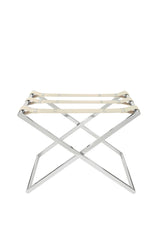 Sibari Folding Luggage Rack with Leather Straps