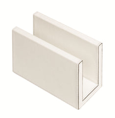 Compact Leather-Covered Wood Napkin Holder