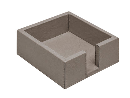 Ritz Leather-Covered Wood Napkin Holder