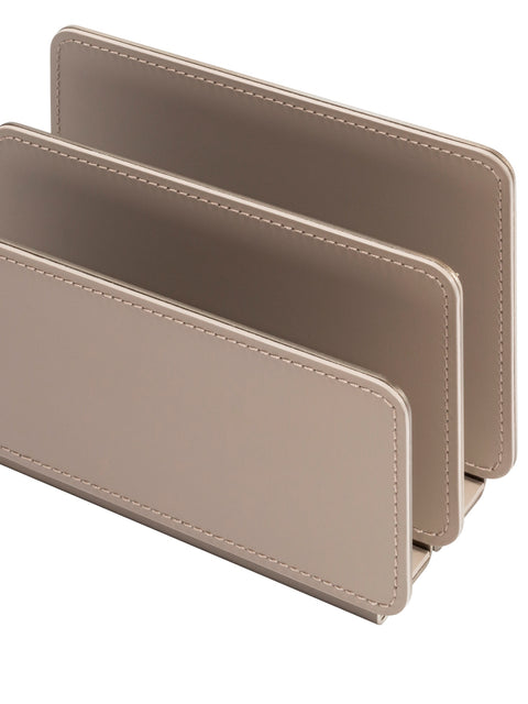 Rudi Tour | Envelope Holder: Regenerated leather with aluminum insert and smooth, matte finish, designed by Adam D. Tihany for storing letters or correspondence | Office + Tech / Desk Sets & Organizers | 2Jour Concierge, your luxury lifestyle shop