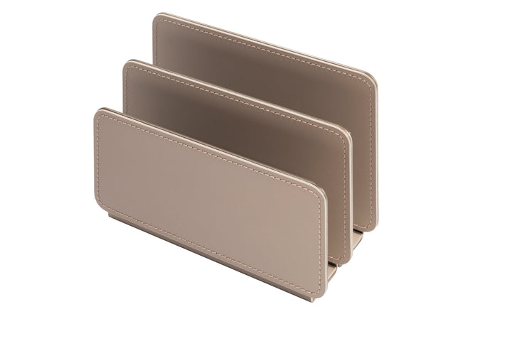 Rudi Tour | Envelope Holder: Regenerated leather with aluminum insert and smooth, matte finish, designed by Adam D. Tihany for storing letters or correspondence | Office + Tech / Desk Sets & Organizers | 2Jour Concierge, your luxury lifestyle shop