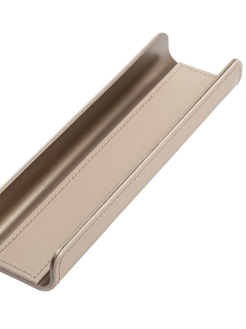 Rudi Tour | Valet Tray: Regenerated leather with aluminum insert and smooth, matte finish, designed by Adam D. Tihany for holding small desk items or personal accessories | Office + Tech / Desk Sets & Organizers | 2Jour Concierge, your luxury lifestyle shop