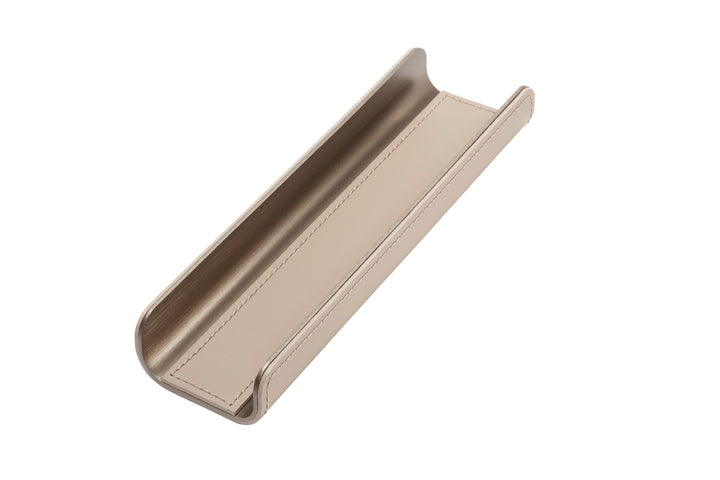 Rudi Tour | Valet Tray: Regenerated leather with aluminum insert and smooth, matte finish, designed by Adam D. Tihany for holding small desk items or personal accessories | Office + Tech / Desk Sets & Organizers | 2Jour Concierge, your luxury lifestyle shop
