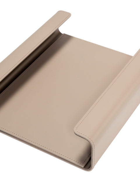 Rudi Tour | A4 Paper Tray: Regenerated leather with aluminum insert and smooth, matte finish, designed by Adam D. Tihany for organizing A4 documents | Office + Tech / Desk Sets & Organizers | 2Jour Concierge, your luxury lifestyle shop