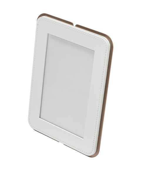 Rudi Tour | Picture Frame: Regenerated leather with aluminum base and smooth, matte finish, designed by Adam D. Tihany for displaying photographs | Decor / Photo Frames | 2Jour Concierge, your luxury lifestyle shop