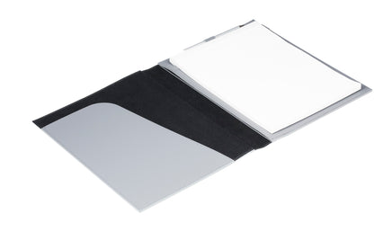 Regenerated Leather Notepad Holder with Fabric Interior