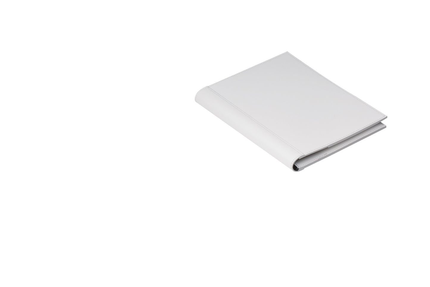 Regenerated Leather Notepad Holder with Fabric Interior