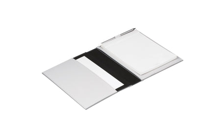 Regenerated Leather Notepad Holder with Fabric Interior