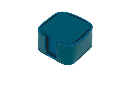 Acquerello Regenerated Leather Coaster Holder & 6/12 Coasters