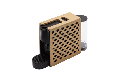 Rudi Essenza | Coffee Machine: Nespresso® system with regenerated leather cover and smooth matte finish, ideal for refined hospitality and in-room service | Serveware + Hospitality / Coffee Machines + Kettles | 2Jour Concierge, your luxury lifestyle shop