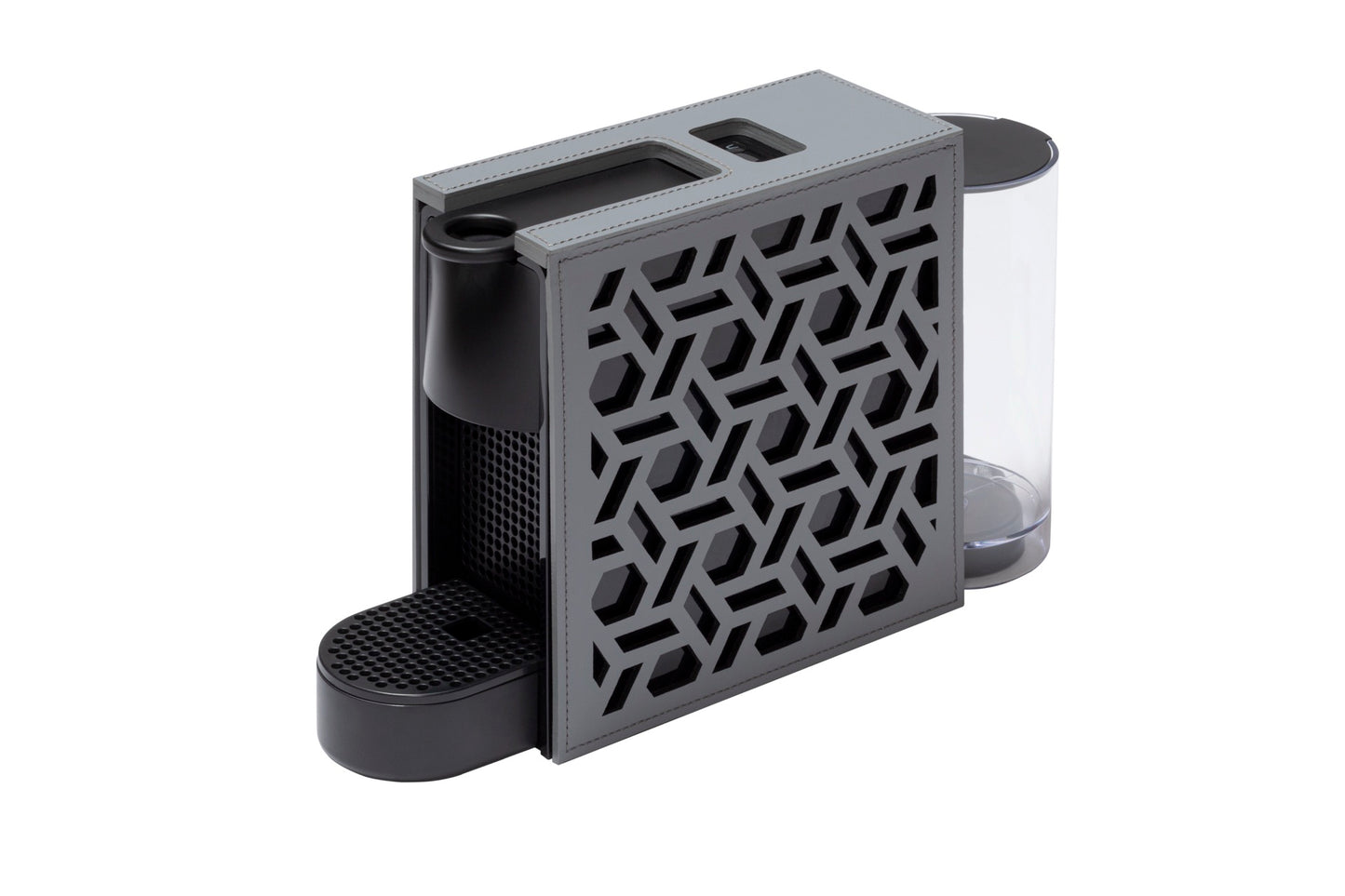 Rudi Essenza | Coffee Machine: Nespresso® system with regenerated leather cover and smooth matte finish, ideal for refined hospitality and in-room service | Serveware + Hospitality / Coffee Machines + Kettles | 2Jour Concierge, your luxury lifestyle shop