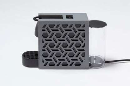 Rudi Essenza | Coffee Machine: Nespresso® system with regenerated leather cover and smooth matte finish, ideal for refined hospitality and in-room service | Serveware + Hospitality / Coffee Machines + Kettles | 2Jour Concierge, your luxury lifestyle shop