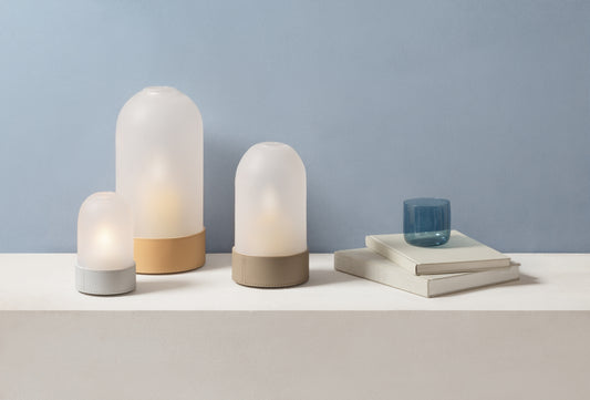 Hotaru N°1 Lantern by RUDI | Finest regenerated leather base with water-resistant and UV-resistant finish | Features a removable frosted borosilicate glass cap for a subtle, diffused glow | Versatile accent piece to create enchanting atmospheres | Home Decor and Lighting | 2Jour Concierge, your luxury lifestyle shop






