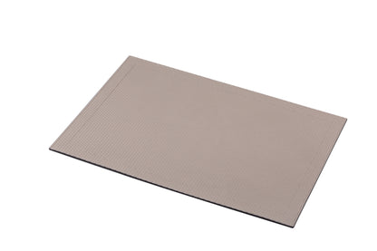 Giobagnara | Maurice Placemat: All-leather rectangular placemat with stitching and size options | Serveware + Hospitality / Placemats & Underplates | 2Jour Concierge, your luxury lifestyle shop | premium leather placemats for expensive interiors, dining tables, hospitality settings, and curated table compositions