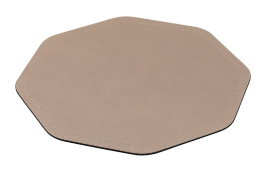 All-Leather Placemat, Octagonal