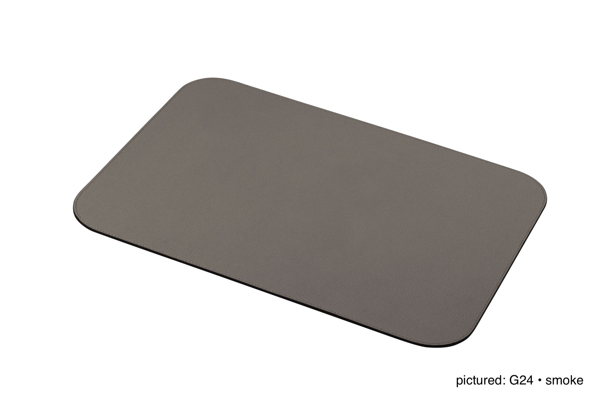 Giobagnara | Vanny Placemat: All-leather rectangular placemat with stitching and size options | Serveware + Hospitality / Placemats & Underplates | 2Jour Concierge, your luxury lifestyle shop | premium leather placemats for expensive interiors, dining tables, hospitality settings, and curated table compositions