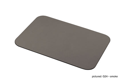 Giobagnara | Vanny Placemat: All-leather rectangular placemat with stitching and size options | Serveware + Hospitality / Placemats & Underplates | 2Jour Concierge, your luxury lifestyle shop | premium leather placemats for expensive interiors, dining tables, hospitality settings, and curated table compositions