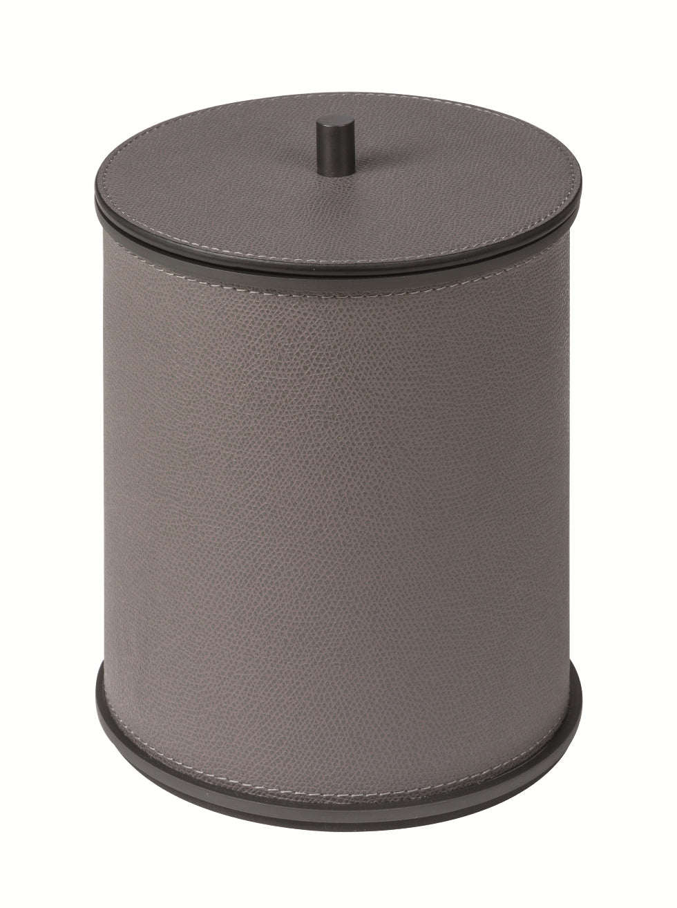 Giobagnara Positano Ice Bucket | Partially leather-covered insulated ice bucket with a double-chamber brass and stainless steel structure | Designed for elegance and functionality, complete with a lid | Bar Accessories | 2Jour Concierge, your luxury lifestyle shop