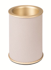 Positano Leather-Covered Double-Chamber Stainless Steel Bottle Cooler