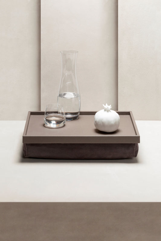 Giobagnara Teddy Bed Tray with Suede Padding | Luxury Bedroom Accessories, Elegant Breakfast Trays & Gift Items | 2Jour Concierge, #1 luxury high-end gift & lifestyle shop