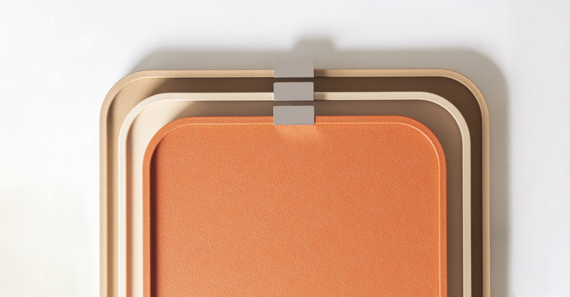 GIOBAGNARA Puccini leather-covered tray - 10