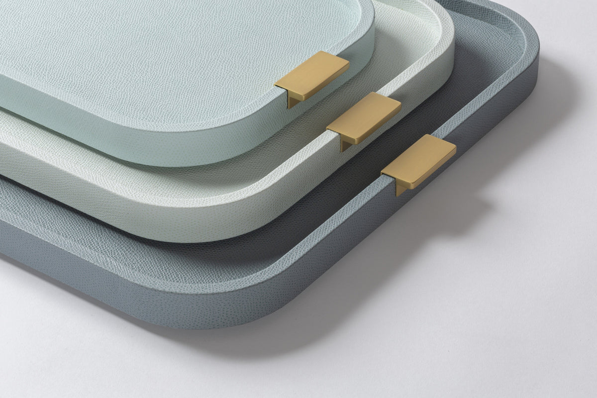 GIOBAGNARA Puccini leather-covered tray - 15