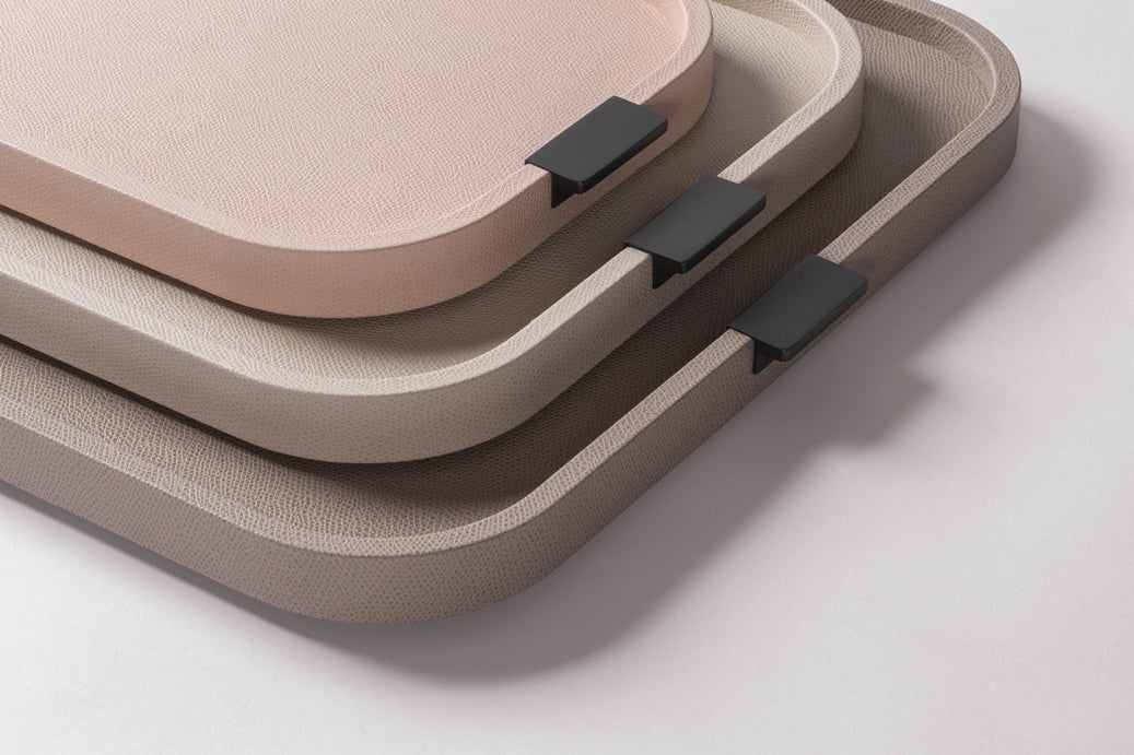 GIOBAGNARA Puccini leather-covered tray - 14