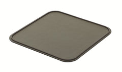 Rossini Leather-Covered Metal Tray Square L Chrome