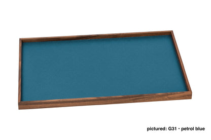 Phorma Wood Tray, Rectangular with Leather Lining