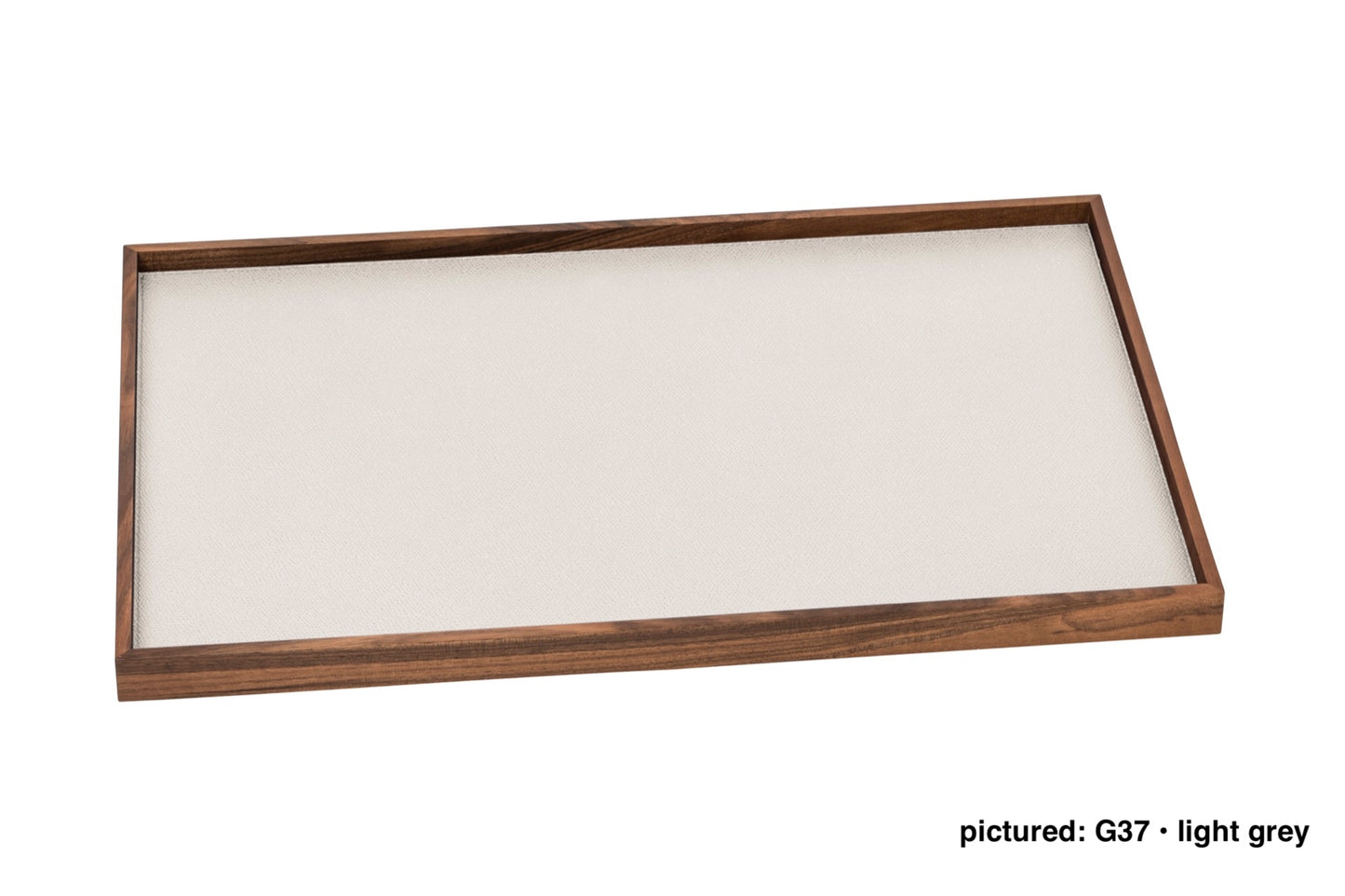 Phorma Wood Tray, Rectangular with Leather Lining