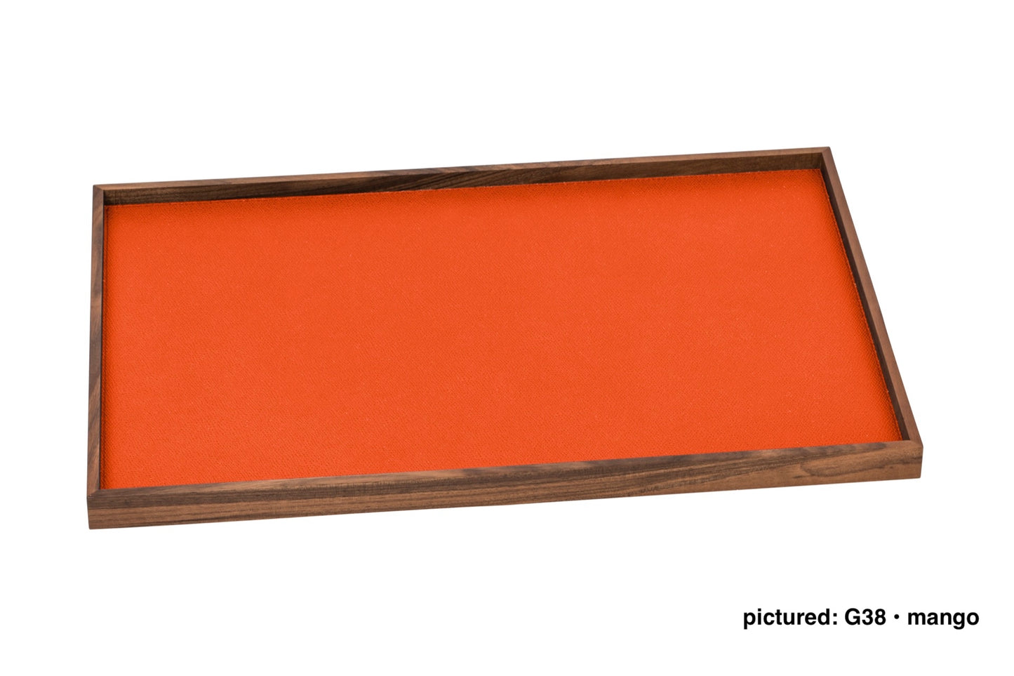 Phorma Wood Tray, Rectangular with Leather Lining
