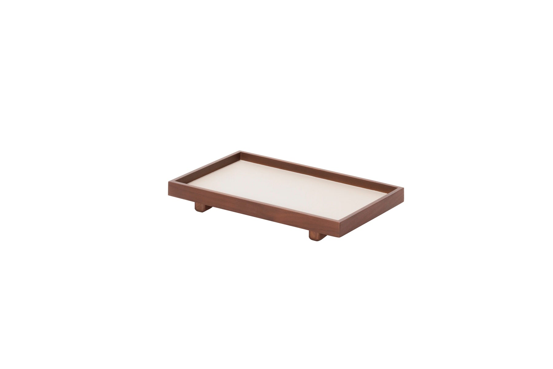 Giobagnara Jeremy Tray | Wood structure with fine leather inserts, available in various finishes | Home Decor and Serveware | 2Jour Concierge, your luxury lifestyle shop