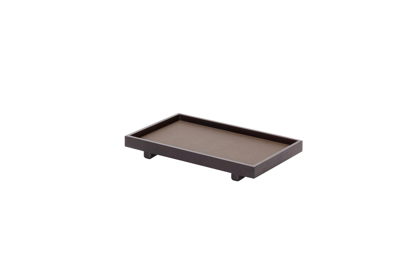 Giobagnara Jeremy Tray | Wood structure with fine leather inserts, available in various finishes | Home Decor and Serveware | 2Jour Concierge, your luxury lifestyle shop