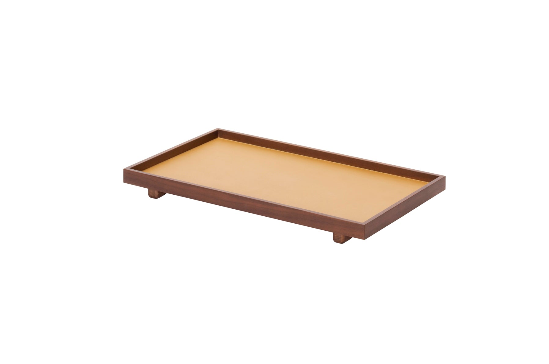 Giobagnara Jeremy Tray | Wood structure with fine leather inserts, available in various finishes | Home Decor and Serveware | 2Jour Concierge, your luxury lifestyle shop