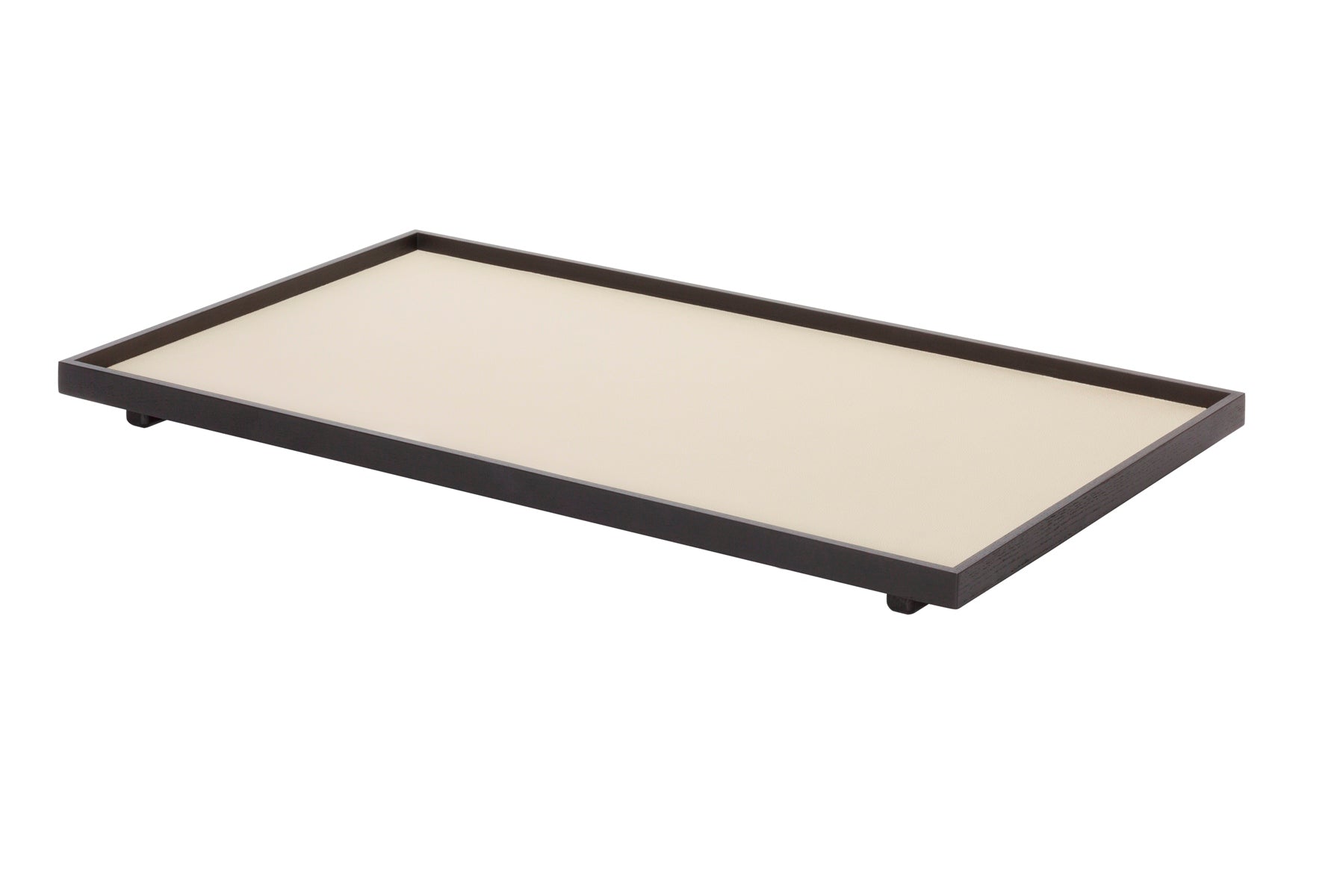 Giobagnara Jeremy Tray | Wood structure with fine leather inserts, available in various finishes | Home Decor and Serveware | 2Jour Concierge, your luxury lifestyle shop