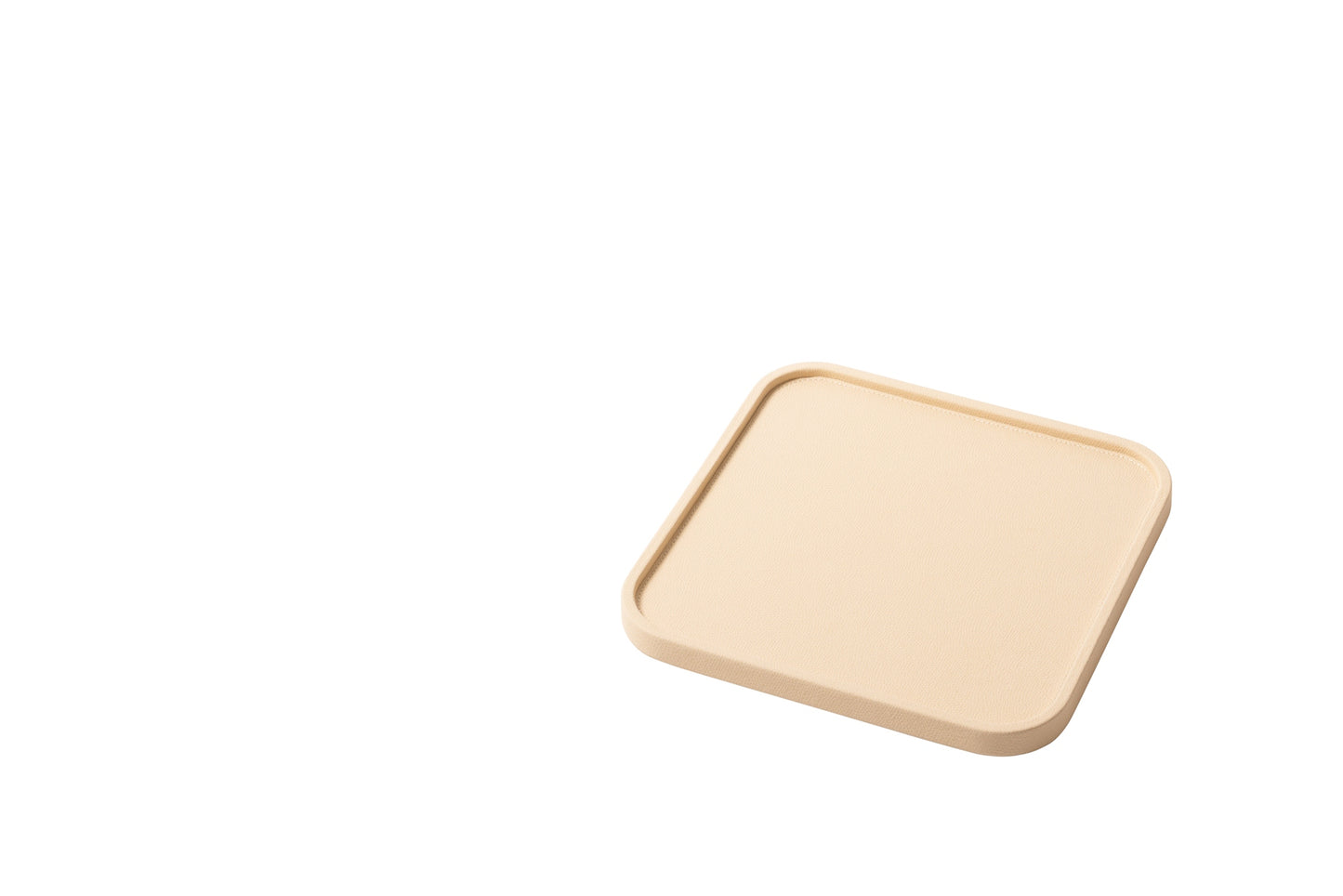 Arcobaleno Leather-Covered Tray Square Rounded S