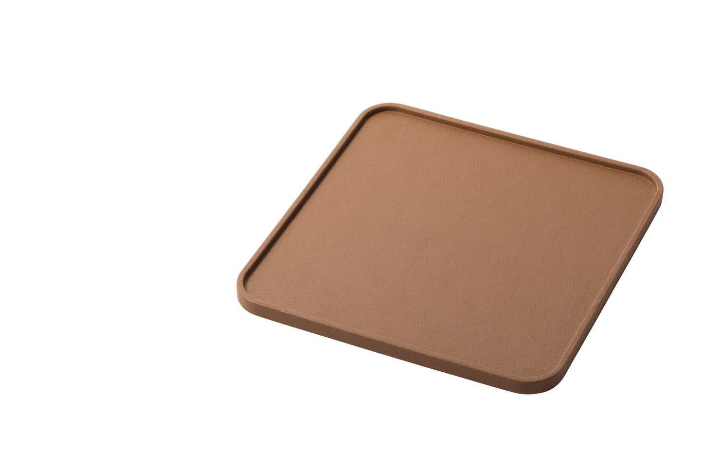 Arcobaleno Leather-Covered Tray Square Rounded L