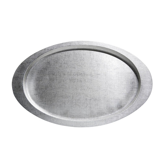 Velvet Metal Tray Oval w Matte Finish