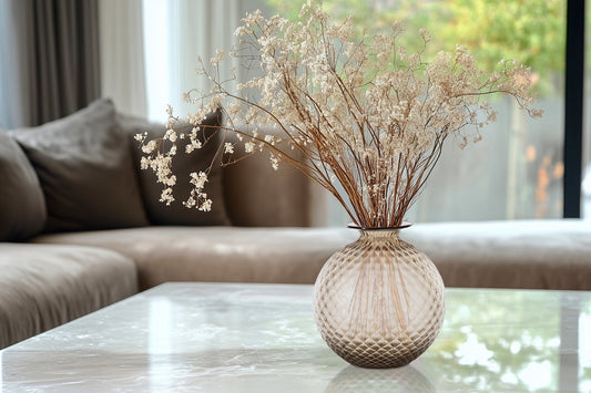 Monofiore Balloton Murano Glass Vase, Moka