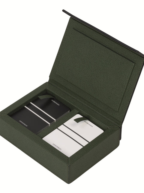 Giobagnara Parma Playing Card Holder | Leather-covered wood case with magnetic closing | Includes two decks of high-quality playing cards | Games and Entertainment | 2Jour Concierge, your luxury lifestyle shop