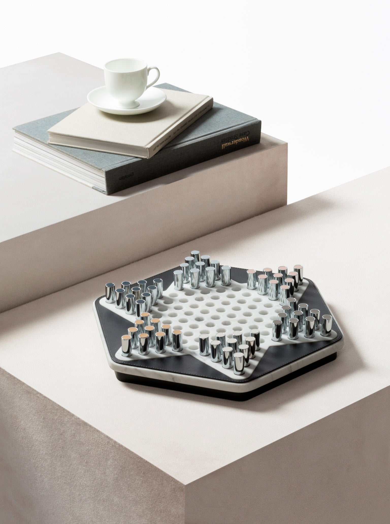 Giobagnara Delos Marble Chinese Checkers Set | Luxury Board Games, Family Games, Classic Games & Gift Games | 2Jour Concierge, #1 luxury high-end gift & lifestyle shop